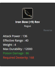 iron bow reb +9