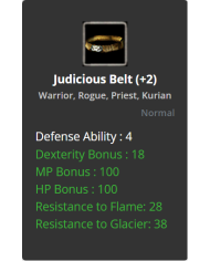 +2 Judious Belt