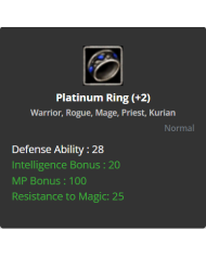 +2 Platinum Ring