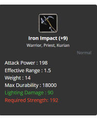 +9 iron impact