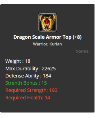 +9 Warrior Chitin Set