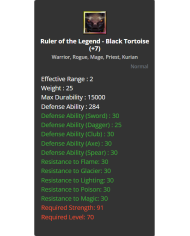 +6 Black Tortoise