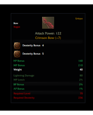 +7 CRİMSON BOW